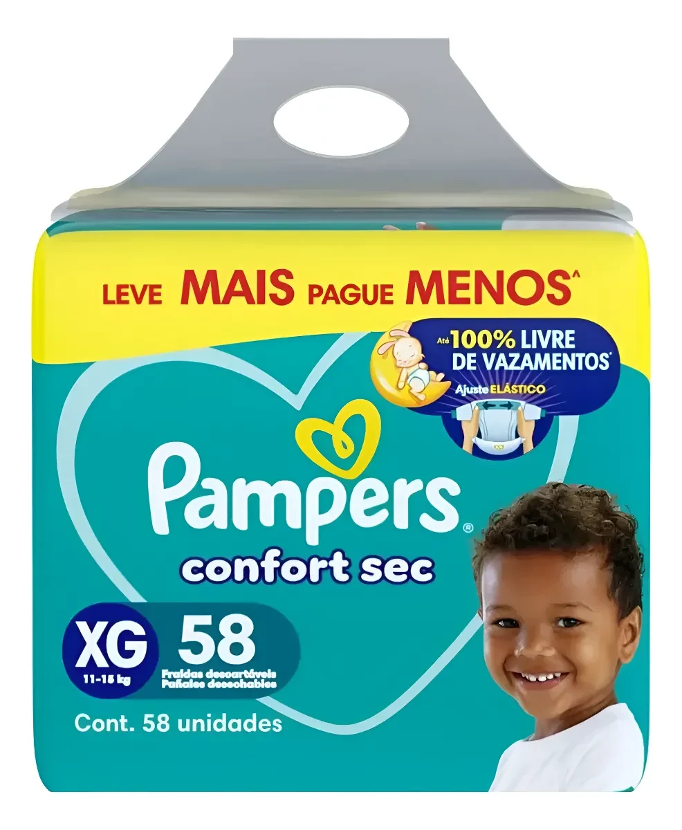 Fralda Pampers Confort Sec Bag