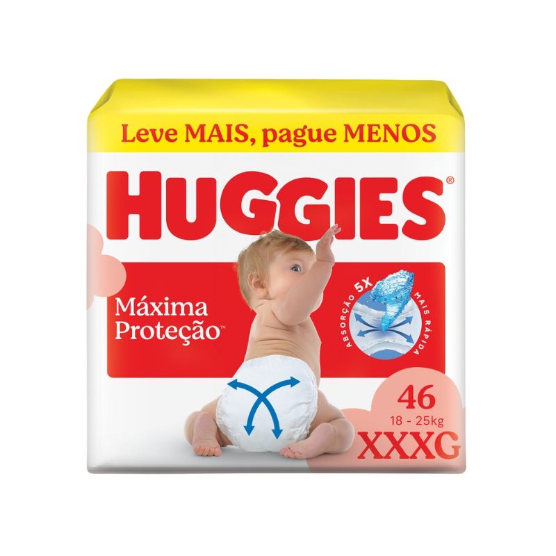 Fralda Huggies Máxima Proteção Hiper